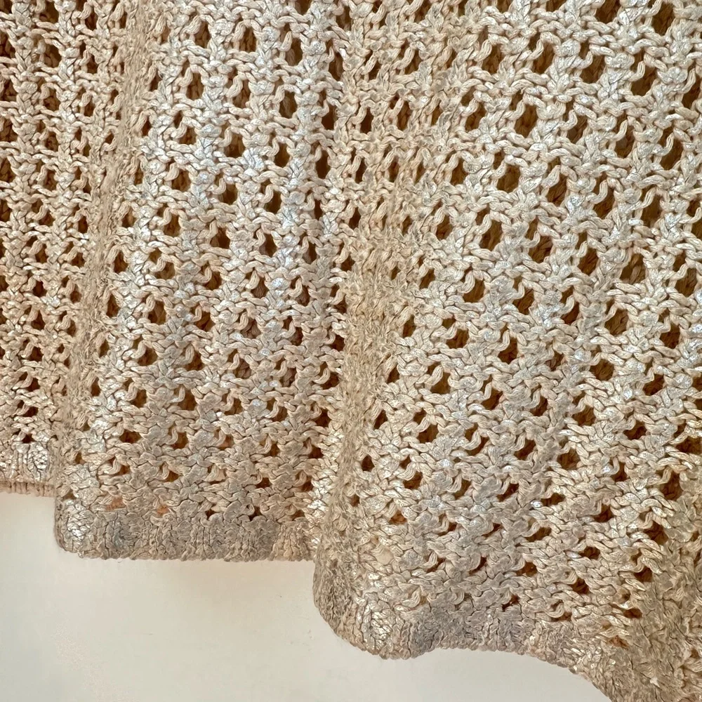 H&M Beige Open Knit V-Neck Sweater - Picture 5 of 5